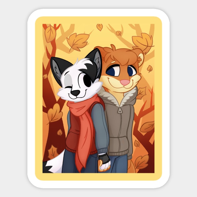 Fall Vibes Sticker by Tailster